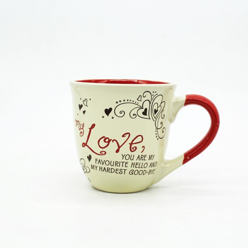 Classic Ceramic Love coffee mug for valentines day